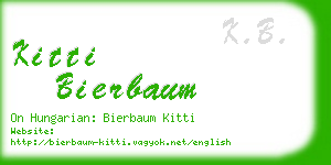 kitti bierbaum business card